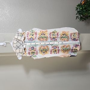 Anthropologie Multicolor Patterned Sleeveless Tunic